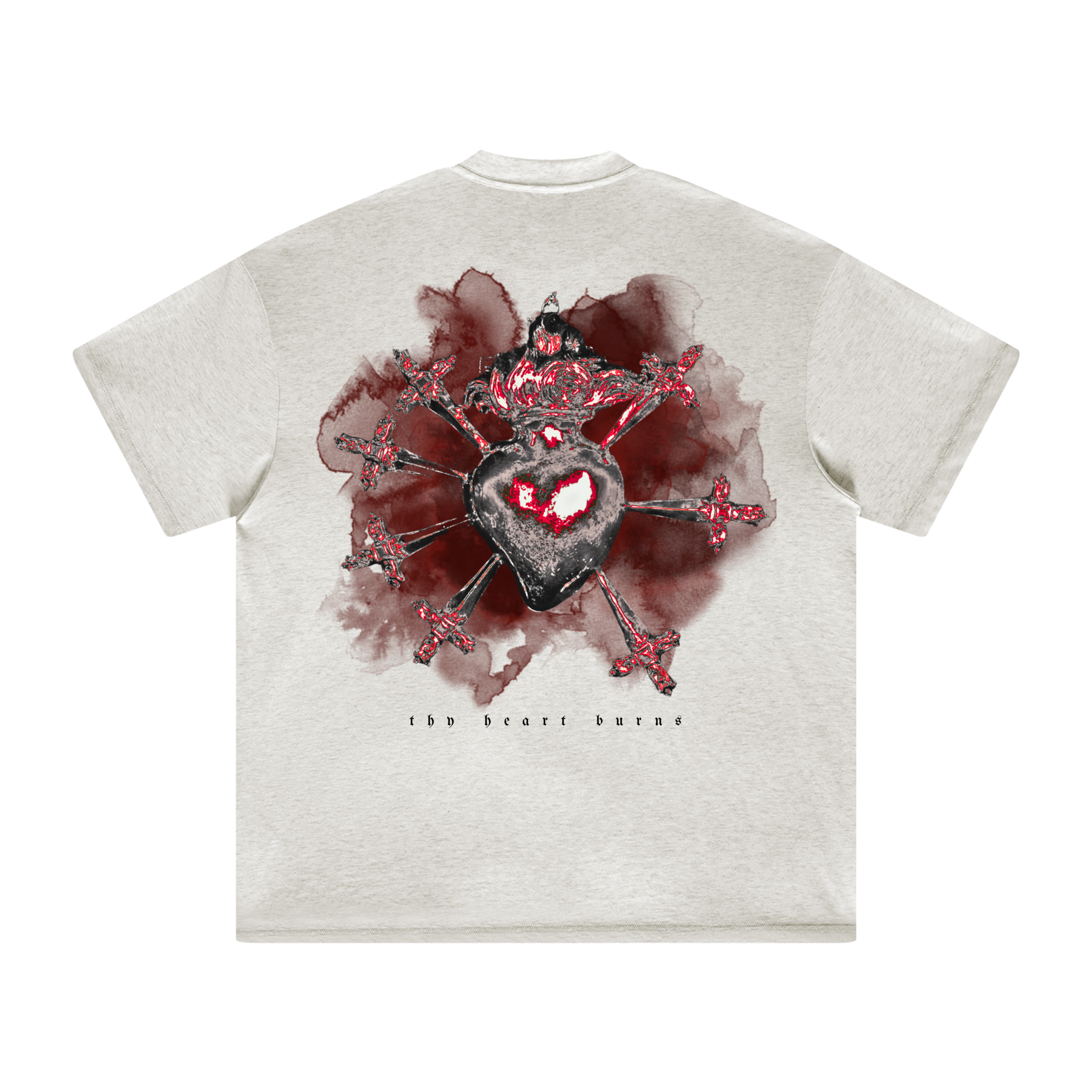 THY HEART BURNS OAT TEE